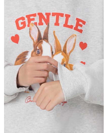 Худи серый меланж 4306-А +печать1