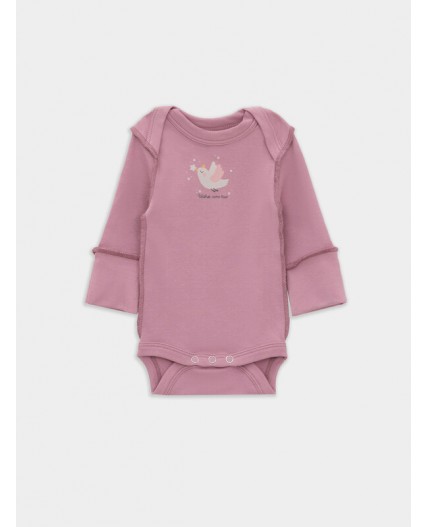 Боди космос на белом +кристальная роза