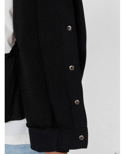 Бомбер черный +печать