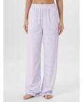 Брюки бантики на лиловой полоске