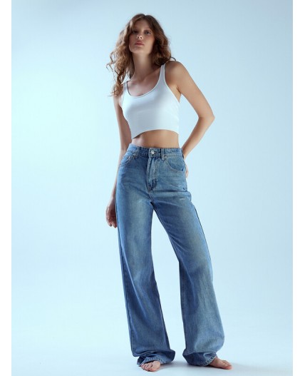 Джинсы голубой