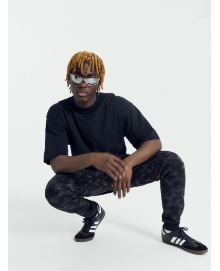 Брюки черный тай-дай1