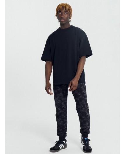 Брюки черный тай-дай1