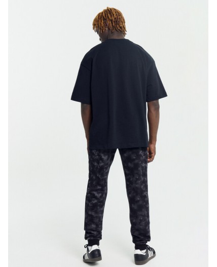 Брюки черный тай-дай1