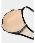 Бюстгальтер бежевый +черный