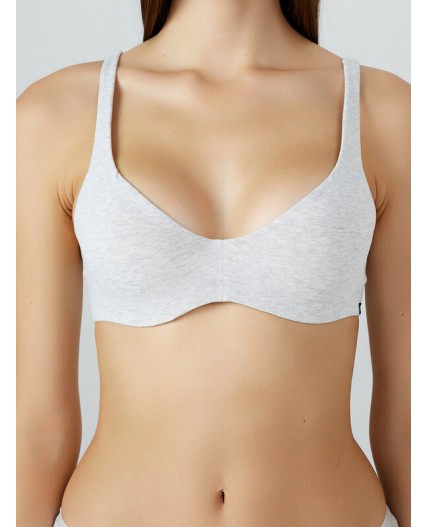 Бюстгальтер серый меланж 4306-А