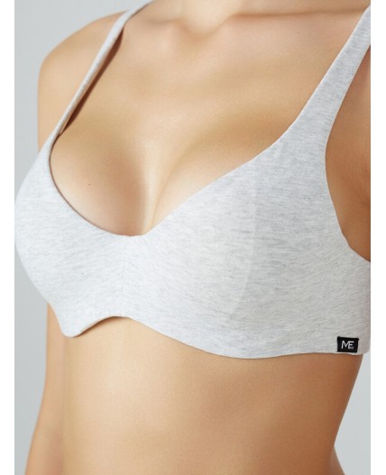 Бюстгальтер серый меланж 4306-А