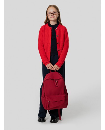 Кардиган рубиново -красный