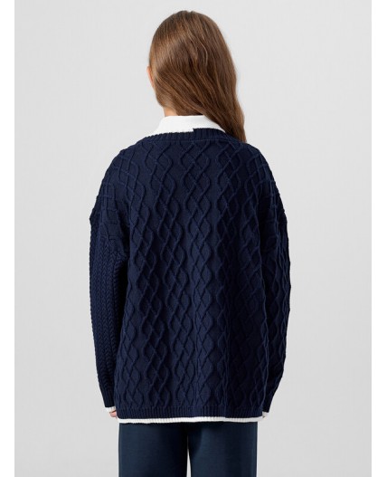 Жакет темно -синий