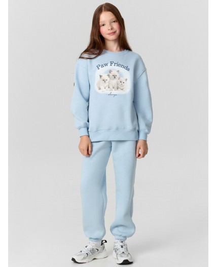 Комплект серо -голубой +печать