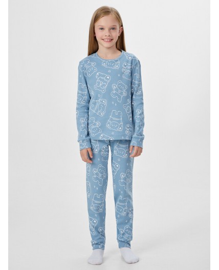 Комплект мишки на сине -голубом