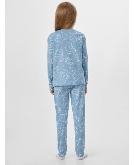 Комплект мишки на сине -голубом