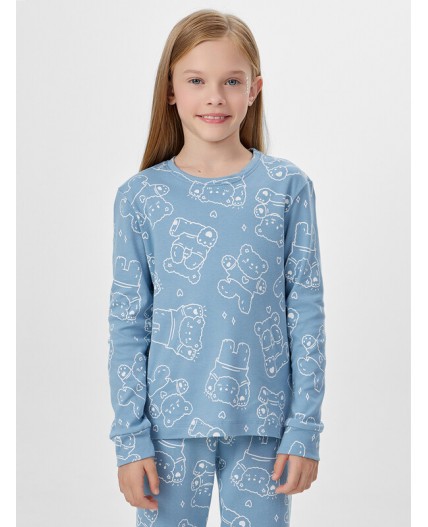 Комплект мишки на сине -голубом