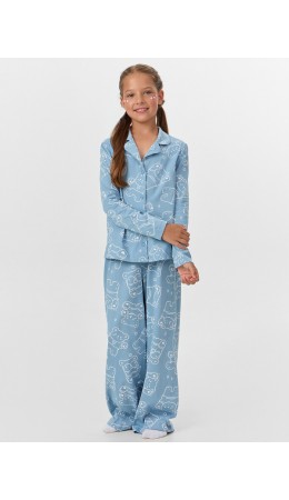 Комплект мишки на сине -голубом