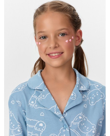 Комплект мишки на сине -голубом