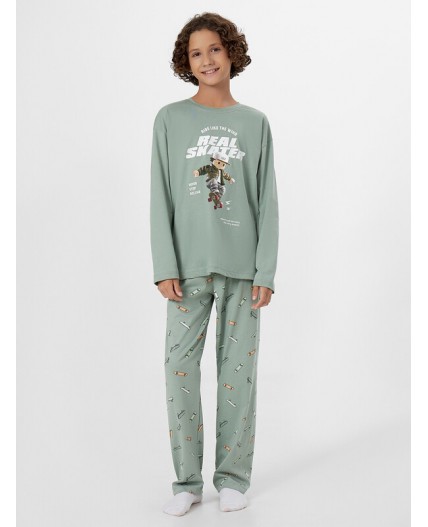 Комплект зеленый лед +скейты на зеленом