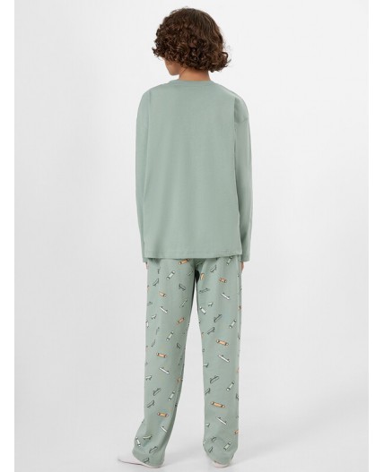 Комплект зеленый лед +скейты на зеленом