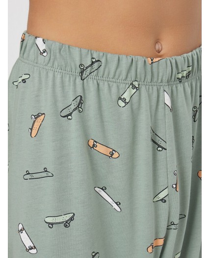 Комплект зеленый лед +скейты на зеленом