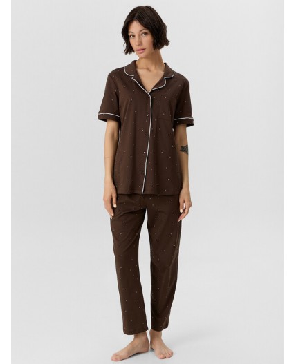 Комплект горошек на кофейном