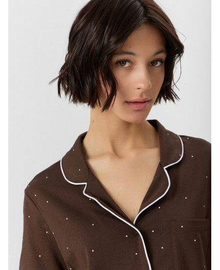 Комплект горошек на кофейном