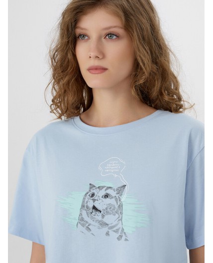 Комплект серо -голубой +печать