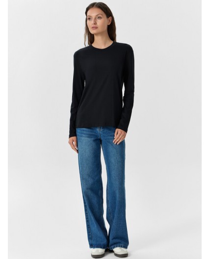 Лонгслив черный