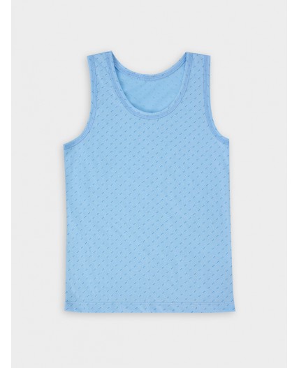 Майка синие точки на голубом