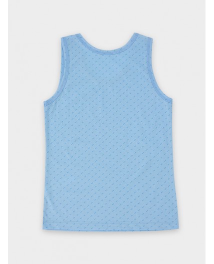 Майка синие точки на голубом