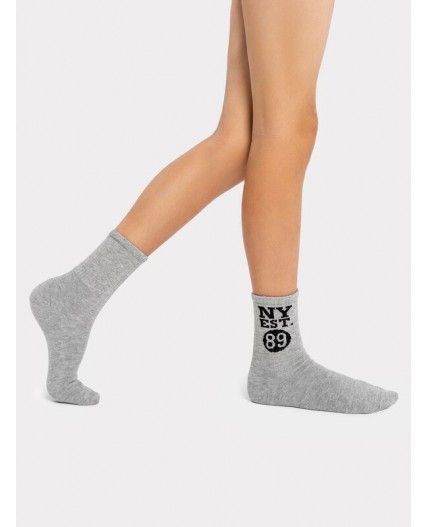 Носки серый меланж