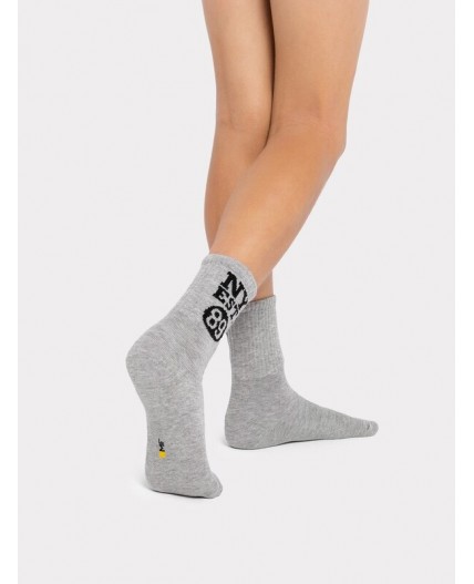 Носки серый меланж