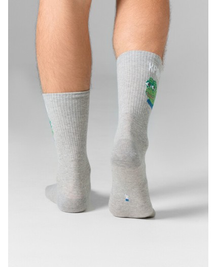 Носки серый меланж