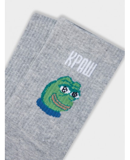 Носки серый меланж