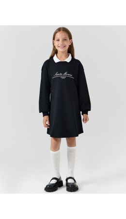 Платье черный +печать2