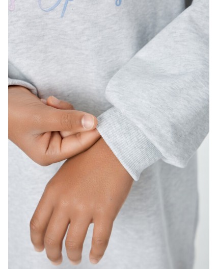 Платье серый меланж 4306-А +печать2