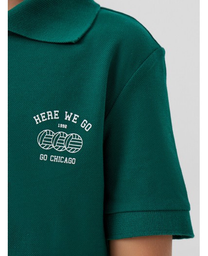 Поло хвоя +печать