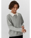 Поло св.серый меланж