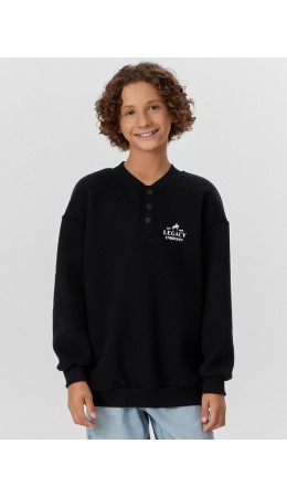 Свитшот черный +печать