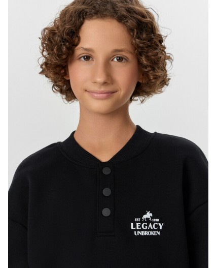 Свитшот черный +печать