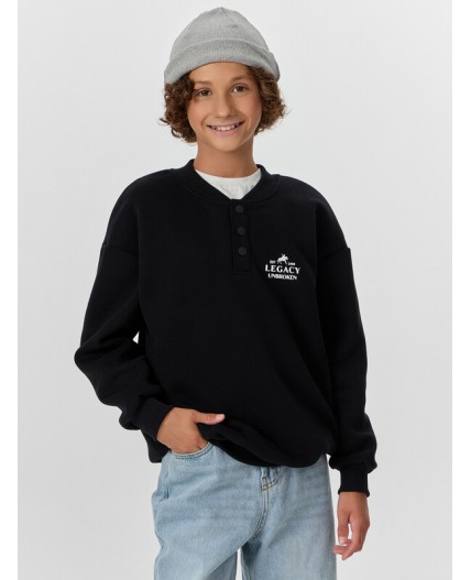 Свитшот черный +печать