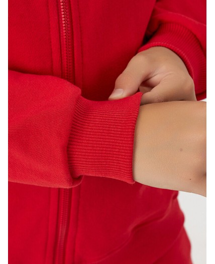 Толстовка алый +печать