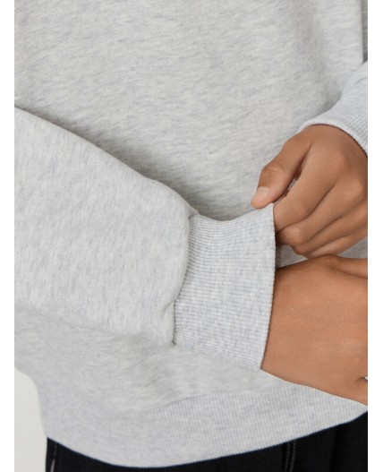 Толстовка серый меланж 4306-А +печать