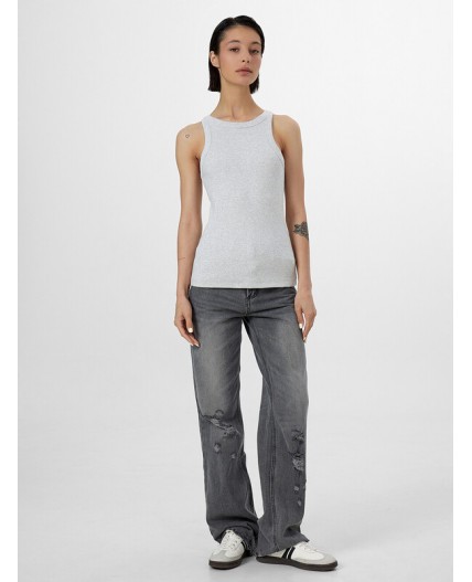 Топ серый меланж 4306-А