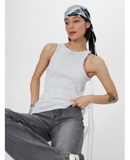 Топ серый меланж 4306-А