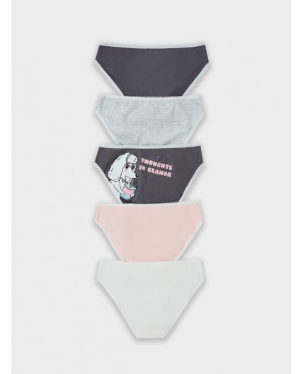 Трусы св.молочный +печать