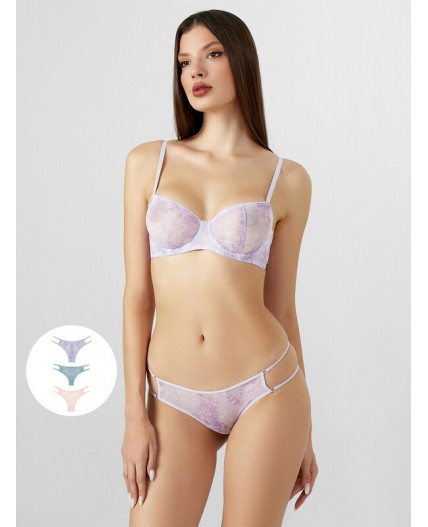 Трусы цветочки на мятном