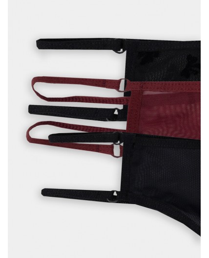 Трусы бантики на черном