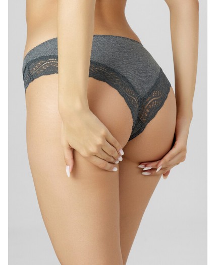 Трусы меланж темно-серый 4348-F