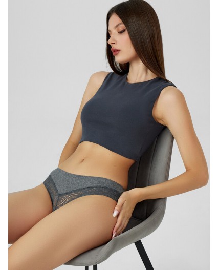 Трусы меланж темно-серый 4348-F