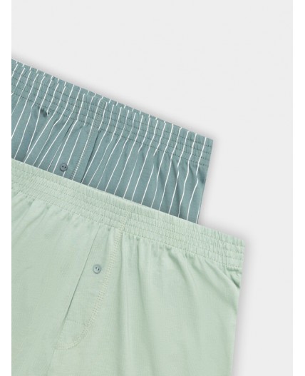 Трусы белая полоска на зеленом +зеленый лед