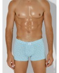 Трусы узор на серо -голубом